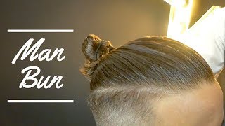 Mens Hairstyles  How to make a Man Bun  MAN BUN TUTORIAL [upl. by Dessma]