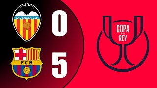 Barcelona FC vs Valencia CF  COPA DEL REY  Quarterfinal  2025 [upl. by Haran]