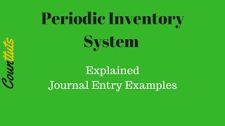 Inventory Journal Entries Example  Periodic Inventory System [upl. by Mick]