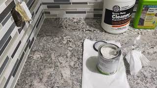 How to clean oil stain on granite countertops [upl. by Eilloh]