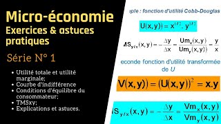 Microéconomie 14 Exercices corrigés amp astuces pratiques [upl. by Eisserc604]