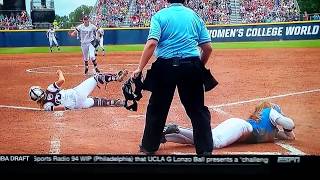 Lisa Fernandez Ejected UCLA Vs Texas AampM [upl. by Eidnalem]