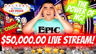 NON STOP HUGE JACKPOTS 🔴50000 High Limit Live Stream  CRAZY HIGH LIMIT ACTION [upl. by Dan757]