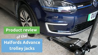 Review of the Halfords Advance low profile trolley jacks [upl. by Inihor]