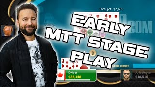 EARLY STAGE STRATEGY 6Max Poker Tournament with Daniel Negreanu [upl. by Josh]