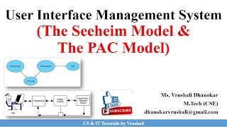 HCI 54 User Interface Management System  The Seeheim Model  The PAC Model [upl. by Hendon803]