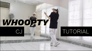 WHOOPTY Dance Tutorial  Anthony Lee Choreography  itstesa [upl. by Ruffin]