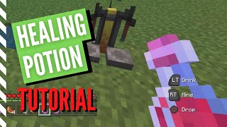 How to Make a HEALING POTION in Minecraft INSTANT HEALTH [upl. by Satterlee619]