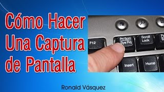 Como hacer una Captura de Pantalla en PC o Laptop [upl. by Noseaj]