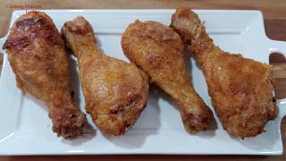 Crispy Baked Chicken Drumsticks Recipe [upl. by Ignacius]