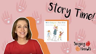 Makaton Signed Story  WERE GOING ON A BEAR HUNT  Singing Hands [upl. by Jaworski578]