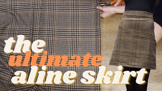 how to make an ALine Skirt DIY [upl. by Iharas]