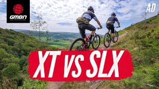 New Shimano XT Vs SLX  Whats The Difference [upl. by Ardnola13]