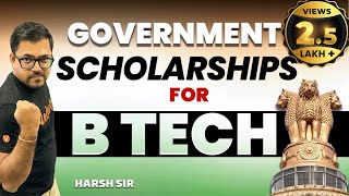 Government Scholarships BTech Students Must Apply In 2023  Harsh Sir VedantuMath [upl. by Weslee]