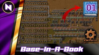 BaseInABook  1  Factorio Lets PlayWalkthroughGuide [upl. by Reham]