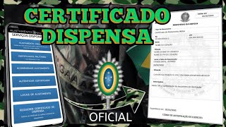 CERTIFICADO de DESPENSA MILITAR online 2023  como TIRAR a RESERVISTA online pelo Celular 2023 [upl. by Matti734]