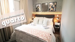 DIY TRANSFORMANDO O QUARTO DE CASAL PEQUENO [upl. by Zelda]