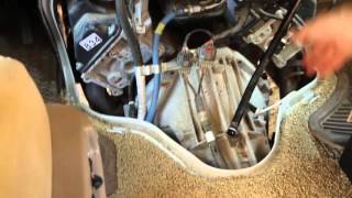 Transmission Dipstick Tube Removal and Clean 2007 Ford E450 [upl. by Aivitnahs]