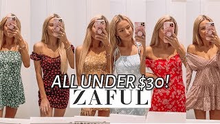 Zaful summer dress try on haul v cute All Under 30 [upl. by Hcahsem]