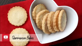 Easy 3 Ingredient Shortbread Cookie Recipe [upl. by Otxilac]