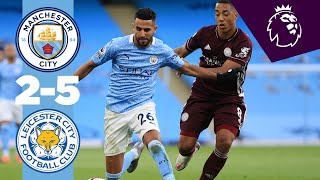 HIGHLIGHTS  MAN CITY 25 LEICESTER CITY PREMIER LEAGUE [upl. by Neelie]