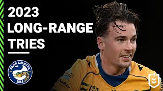 Parramatta Eels LongRange Tries 2023  NRL [upl. by Irma7]