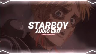 starboy  the weeknd ft daft punk edit audio [upl. by Limbert]