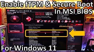 How to enable TPM 20 and Secure Boot for Windows 11 on MSI AMD Ryzen Motherboards [upl. by Niroc]