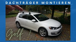 Dachträger Thule montieren auf Golf 7 5 Türer [upl. by Barn]