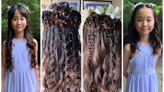 Flower Braid For Flower Girls With Janet And Kate [upl. by Ivetts]