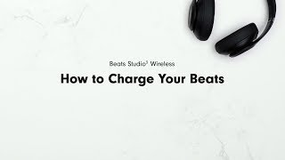 How to Charge Your Beats  Beats Studio3 Wireless [upl. by Manno]