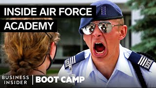 What New Air Force Cadets Go Through On Day One At The Academy  Boot Camp [upl. by Ayokal]