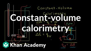 Constantvolume calorimetry  Thermodynamics  AP Chemistry  Khan Academy [upl. by Etnahs]