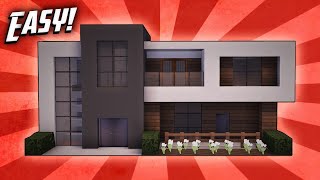 Minecraft How To Build A Small Modern House Tutorial 13 [upl. by Antonino]