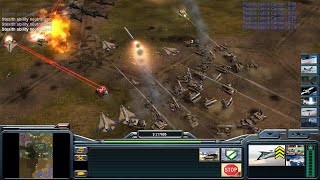 CampC Generals  Zero Hour 1 vs 7  USA Air Force vs 7 Hard Armies Death Valley [upl. by Leaffar]