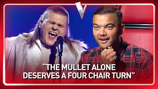 16YearOld boy with a SICK MULLET steals the show in The Voice  Journey 121 [upl. by Kcirdec]