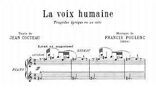 Poulenc Francis La voix humaine with score [upl. by Itagaki520]