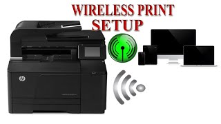 HP Laser Jet Pro 200 Color Wireless Print Setup [upl. by Atnauq]