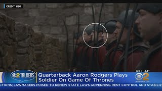 Quarterback Aaron Rodgers Plays Soldier On Game Of Thrones [upl. by Kirsten]