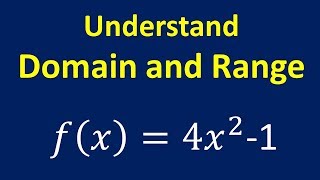 Understand Domain and Range [upl. by Shaper]