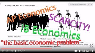 Scarcity the Basic Economic Problem [upl. by Wurster543]