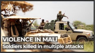 Mali violence Several soldiers killed in multiple attacks [upl. by Adelaide]