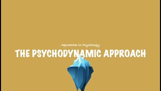 ALevel Psychology AQA The Psychodynamic Approach [upl. by Adao]