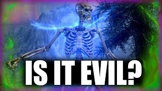 Skyrim  Is Necromancy Evil  Elder Scrolls Lore [upl. by Anaitsirk467]