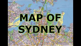 MAP OF SYDNEY  AUSTRALIA [upl. by Yud215]