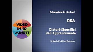 Cosa sono i DSA  Disturbi specifici dellapprendimento [upl. by Ytsirk196]