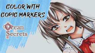 How to color Manga with Copic Markers [upl. by Raynata]