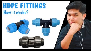 How to connect PE COUPLER fittings  Basic plumbing [upl. by Caassi910]