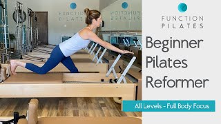 Beginner Pilates Reformer  All Levels Full Body Focus [upl. by Yemar]