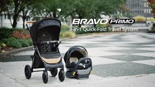 Chicco Bravo Primo Trio Travel System  Demo video [upl. by Lyrradal969]